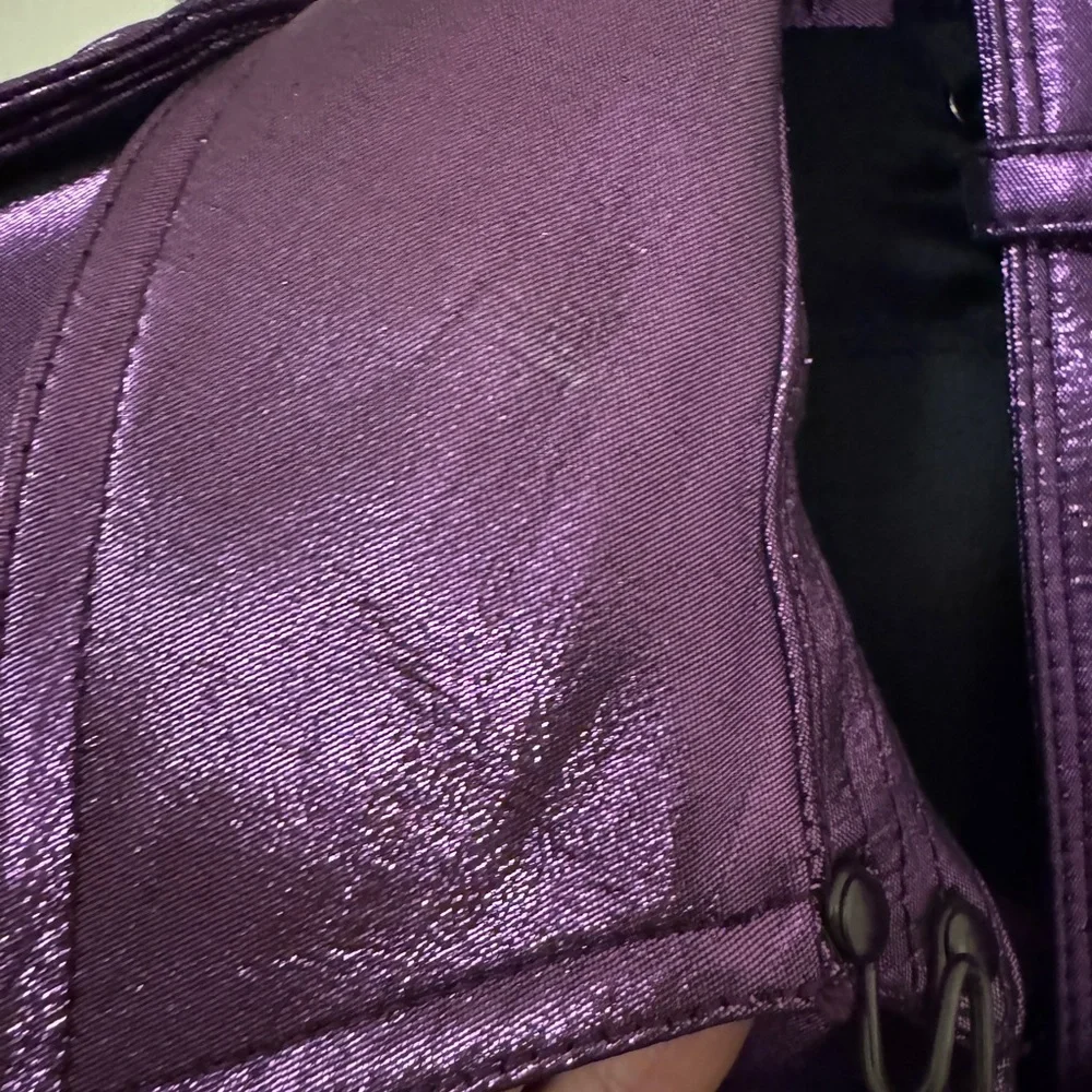 Burberry Prorsum Purple Metallic Trench Coat Runway Collection SUPER RARE US 2 - Picture 11 of 11